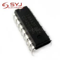 10pcs/lot CD4060BE CD4060 4060 Ripple Carry Binary Counter IC DIP-16 pin Low Power In Stock