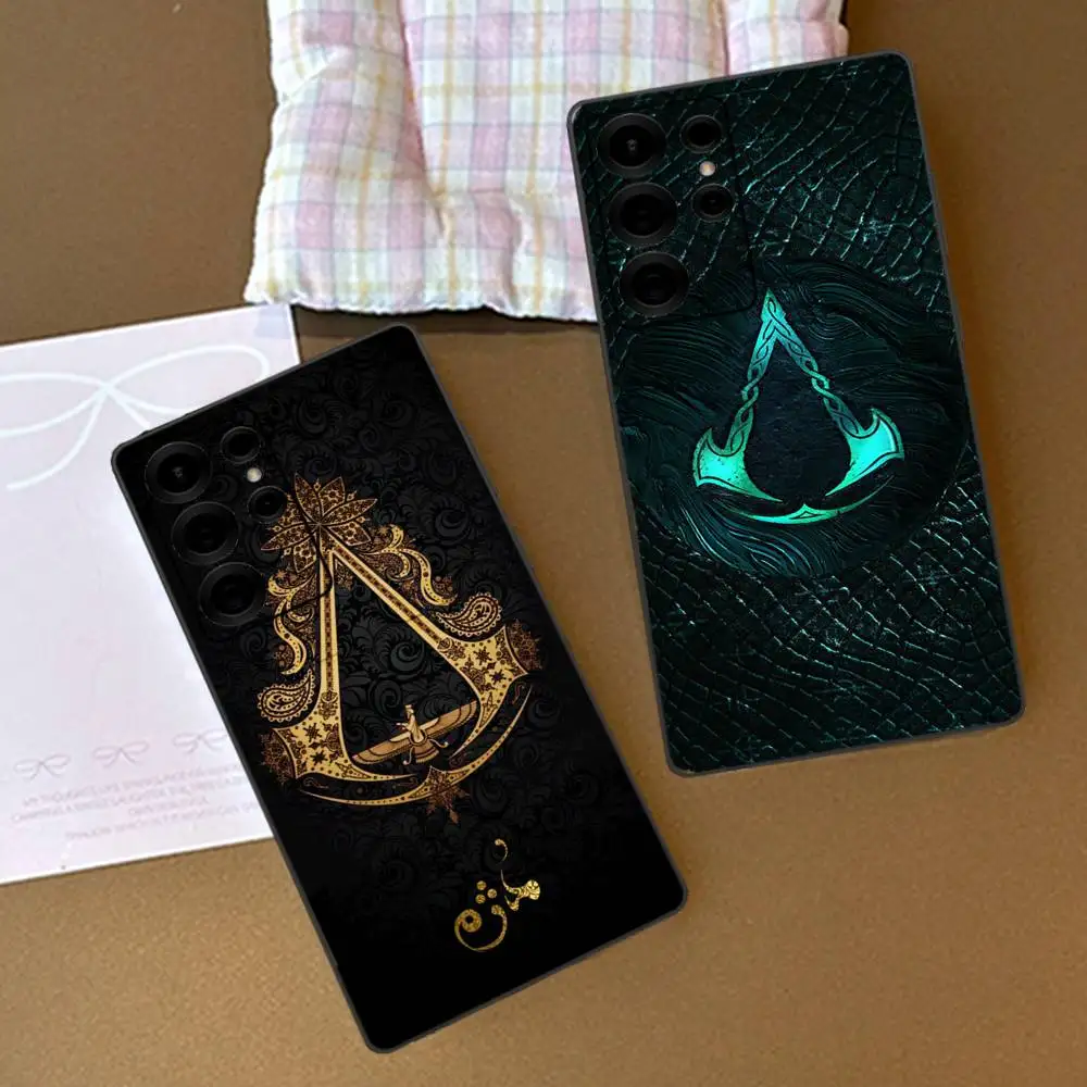 

Classic Game A-Assassin-S-Creed Logo Phone Case For Samsung S 24 Fe 25 Ultra Plus 20 Lite 21 30 22 23 24 22 Ultra 5G Fundas