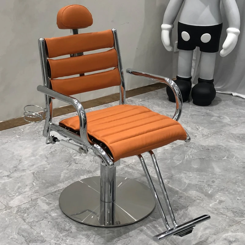 

Lifting Recline Barber Chairs Stool Makeup Simplicity Barber Haircut Chairs Swivel Chaise Coiffeuse Barbershop Furniture MZ50BC