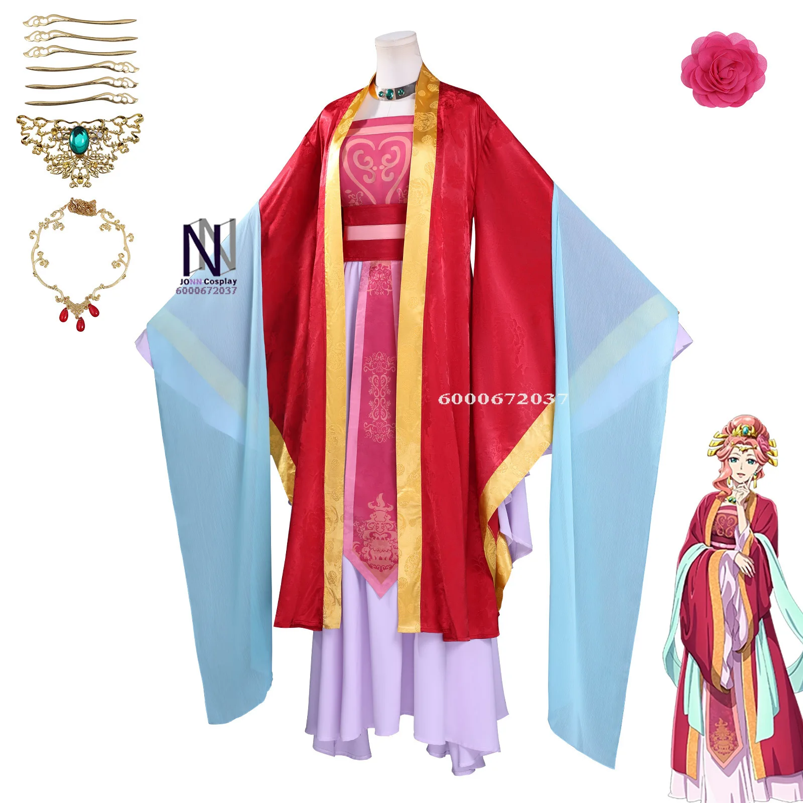 

The Apothecary Diaries Cosplay Costume Anime Gyokuyou Role Playing Traditional Clothes Dress Outfit for Women Comic Con Party