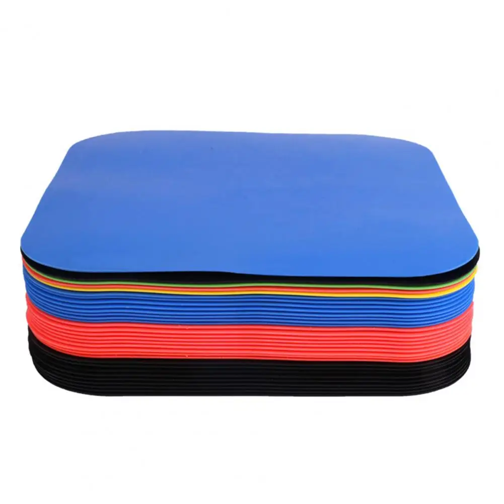 Flat Disc Marker Non Slip Agility Marker Flat Field Cone Flexible Reusable Flat Cone Flats Soccer Basketball Cone Spot Marker