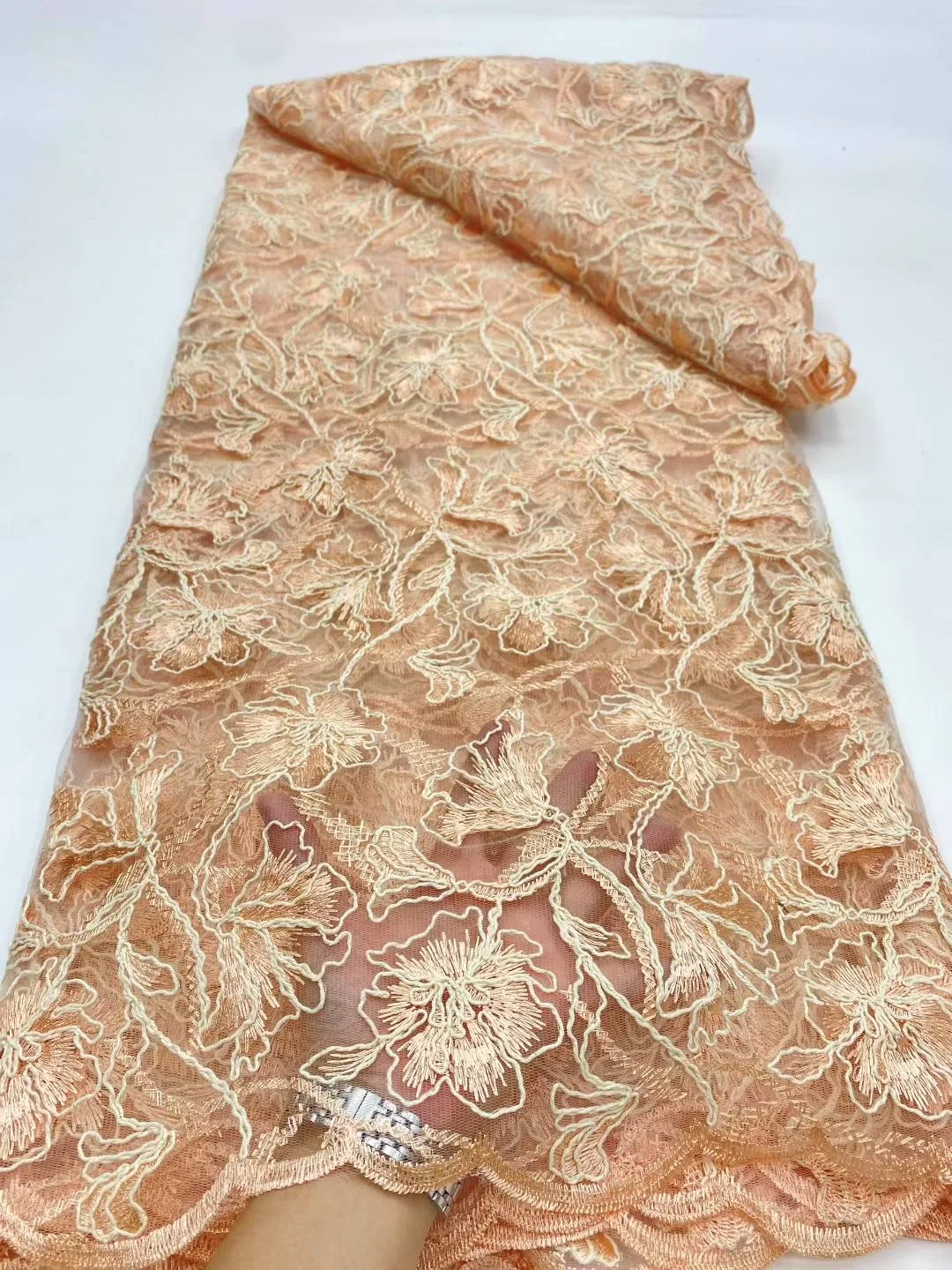 أحدث أقمشة الدانتيل الأفريقي 2025 جودة عالية، أقمشة بالمتر، ترتر، تول، فساتين زفاف، تطريز، شبكي، قماش، 5 ياردات