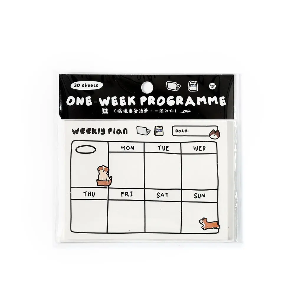 Card Lover 30 Pcs [Pleasure To-do List Series] Simplicity Journal Sticky Notes Pad Note materiale cartaceo cancelleria per ufficio scolastico