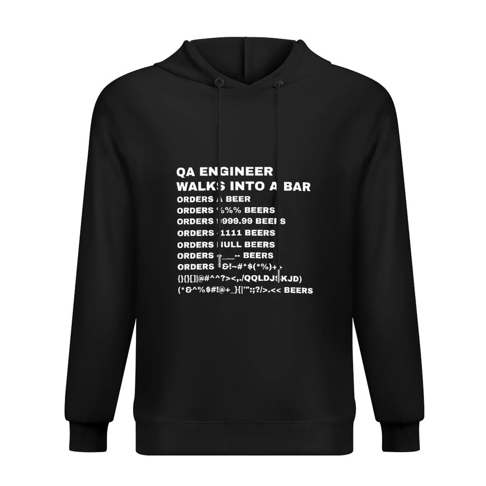 

QA Engineer walks into a Bar Hoodie men's winter sweater men's clothing men's clothes hoodies for men