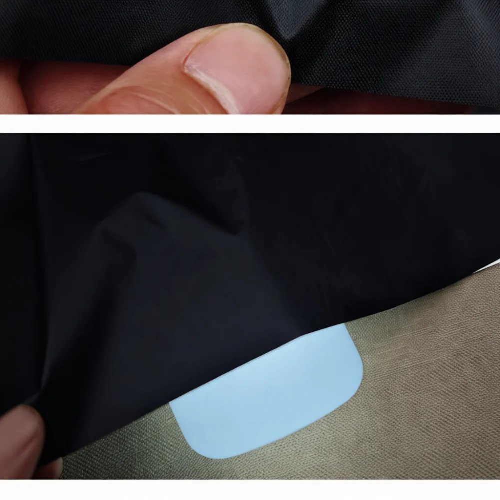 Durable Blackout Fabric Titanium Silver Coated Sun Shade Material For Outdoor Patio Tent And Dark Room Setup