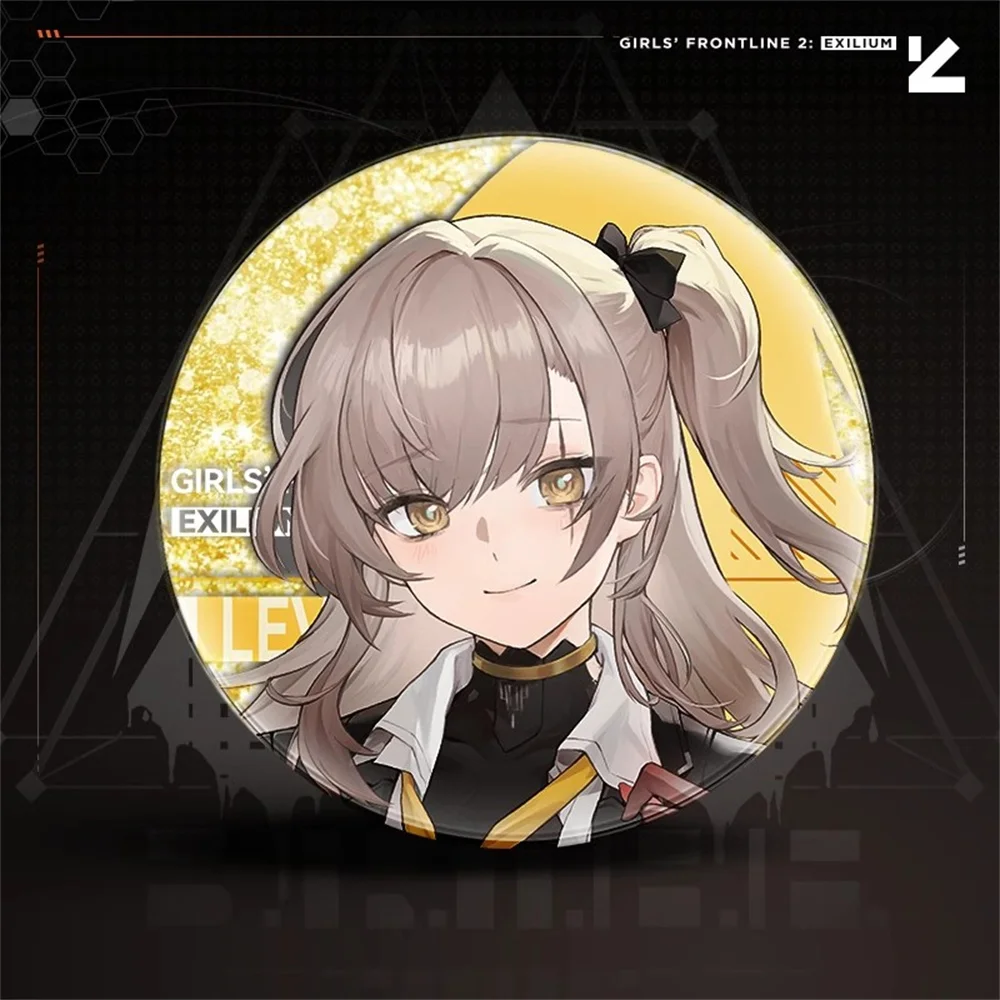 

Available Official Original Game Girls' Frontline 2: Exilium UMP45 Leva Quicksand Badge Card Plush Doll Set Anime Cosplay Gift