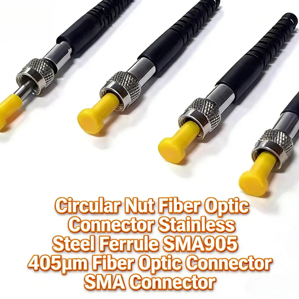 

Набор соединителей: круглый оптоволоконный коннектор с гайкой, соединитель из нержавеющей стали SMA905 405um, оптоволоконный коннектор SMA