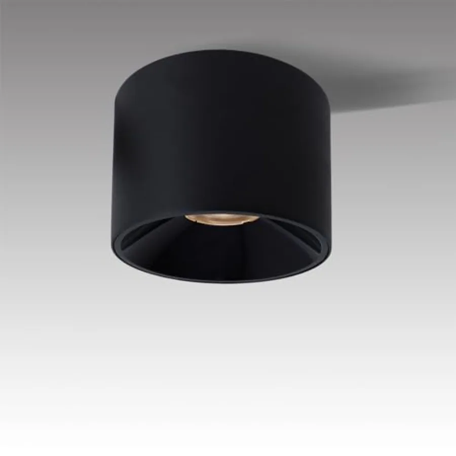 

Светодиодный диммируемый потолочный светильник-спот из матового алюминия, цилиндрический, 4,72 дюйма, для помещений, современный минималистичный, направленный, встраиваемый.