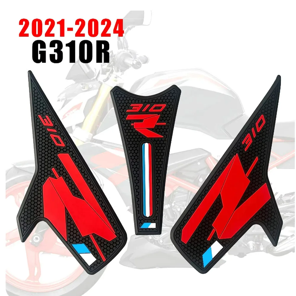 G310R FIT BMW G 310 R 2021-2024 moto antiscivolo serbatoio laterale ginocchiere Set Grip antiscivolo serbatoio carburante Pad adesivi di protezione