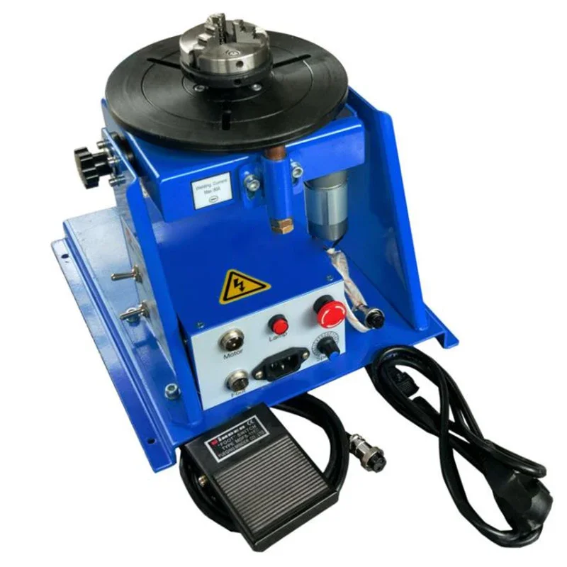 

10KG Rotary Welding Positioner Turntable 220V with 2-20r/m 1-10rr/m Adjustable Speed for Metal Fabrication Metalworking Machine