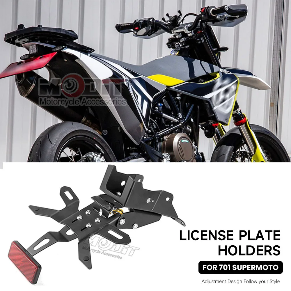 support-de-plaque-d'immatriculation-arriere-pour-moto-husavarna-701-supermoto-701-enduro-2020-cadre-de-support-eliminateur-de-garde-boue-arriere-bien-range-﻿