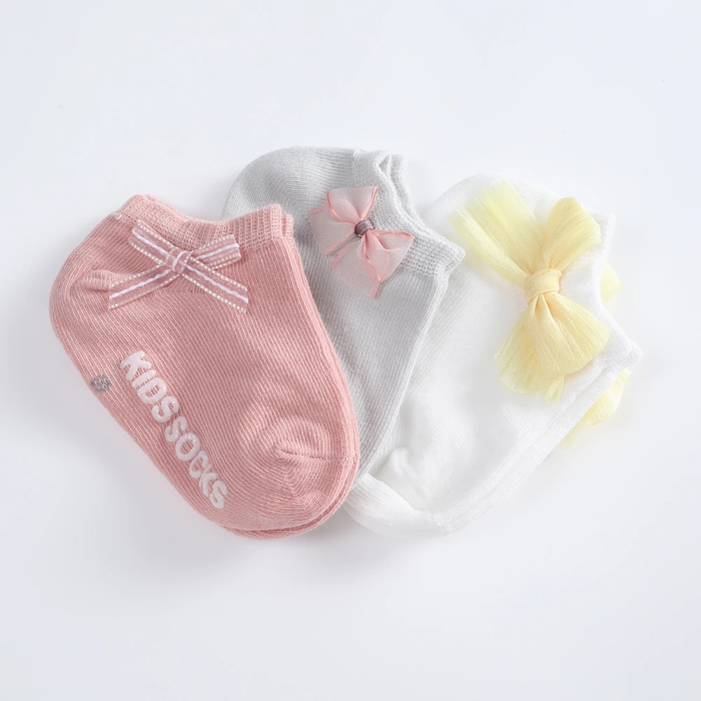 3 Pairs/lot Spring Autumn Newborn Baby Socks Cotton Anti Slip Baby Socks for Girls Infant Baby Ankle Socks 0-5 years