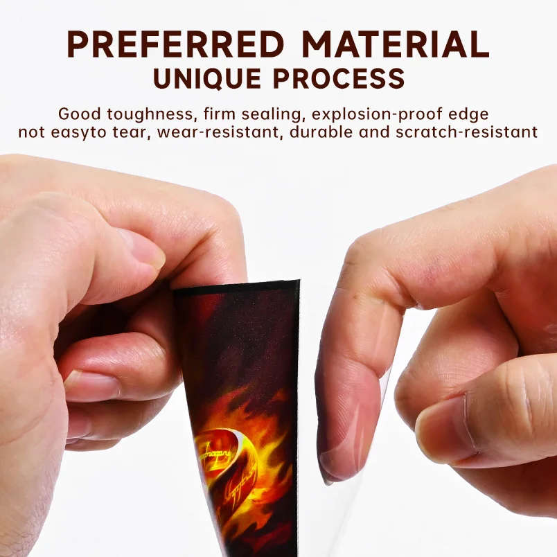 Buste per carte TCG - anello magico - Fronte ultra trasparente e retro con finitura opaca, buste CCG di dimensioni standard da 100 pezzi