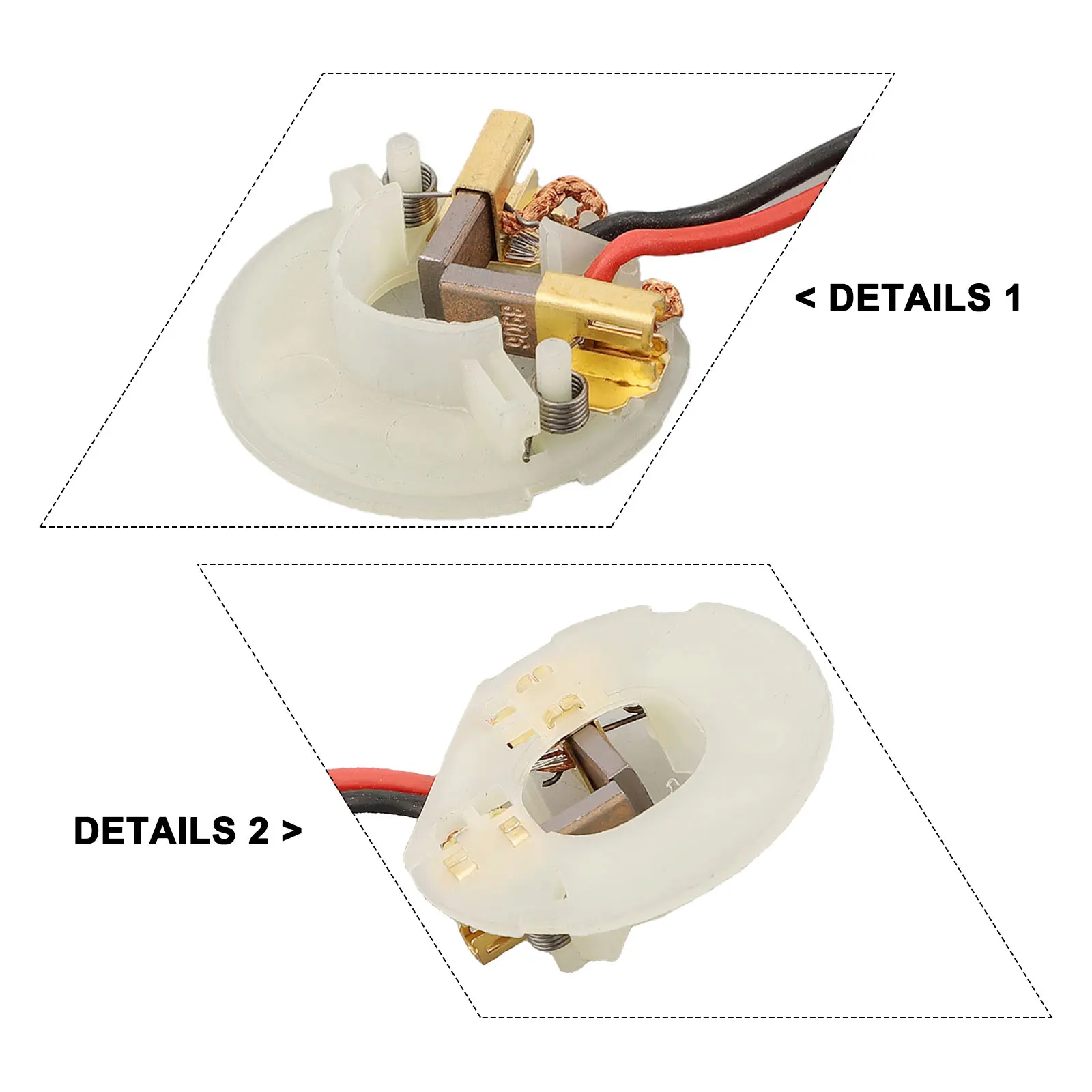 3pcs Carbon Brush Holder and Carbon Brush Set Compatible with SFC14A SFC22A Components for Power Tool and Motor Maintenance