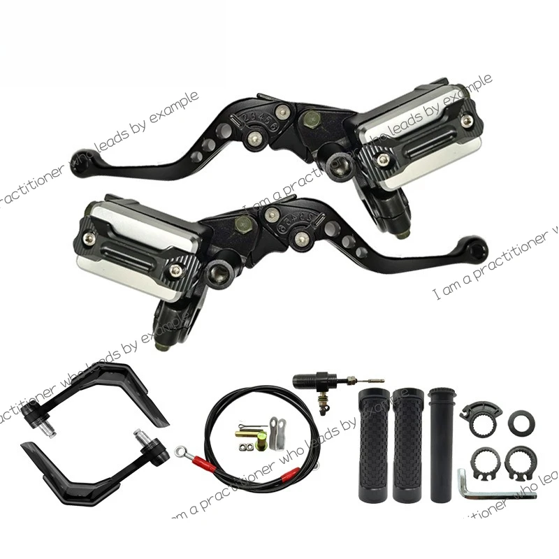 

Motorcycle accessories CNC aluminum alloy motorcycle brake hand guard combination set durable