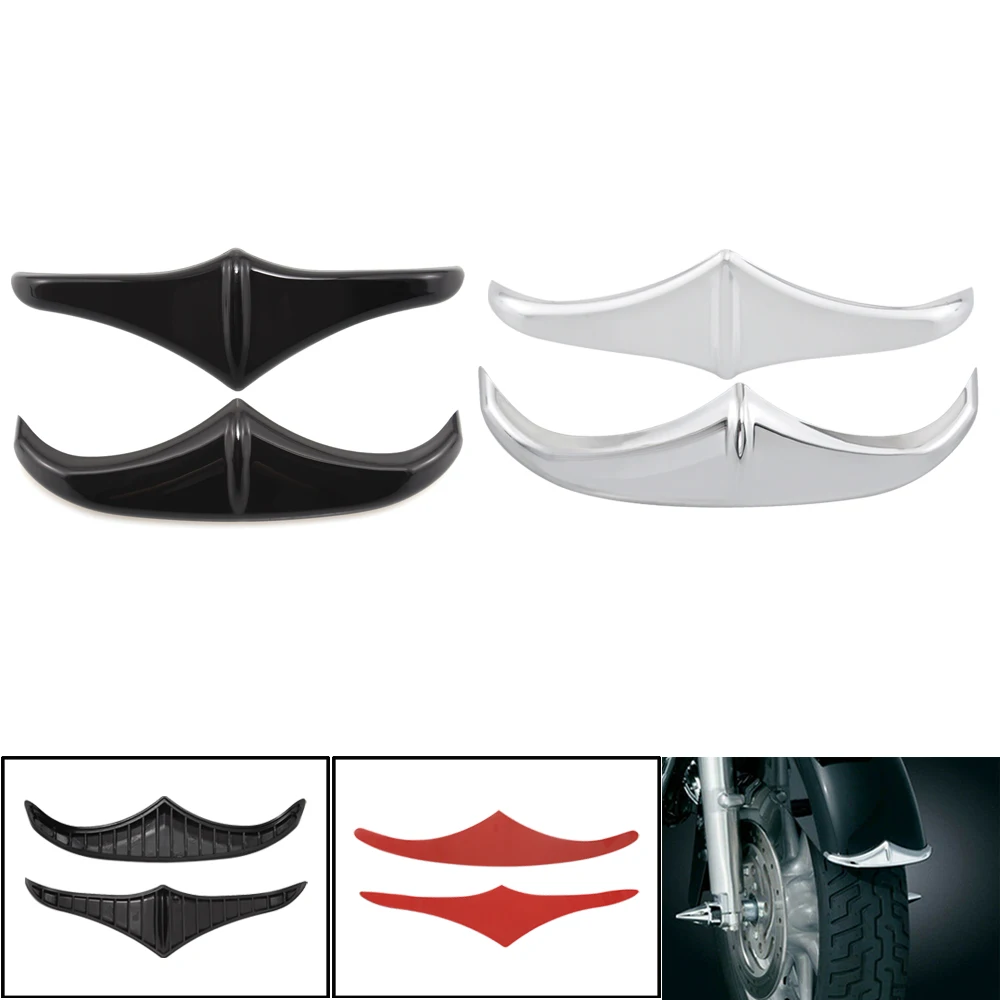 Motorcycle Front Fender Leading Trailing Edge Tip Trim Cover Accent For Harley Touring Road King Electra Street Glide 1998-2019