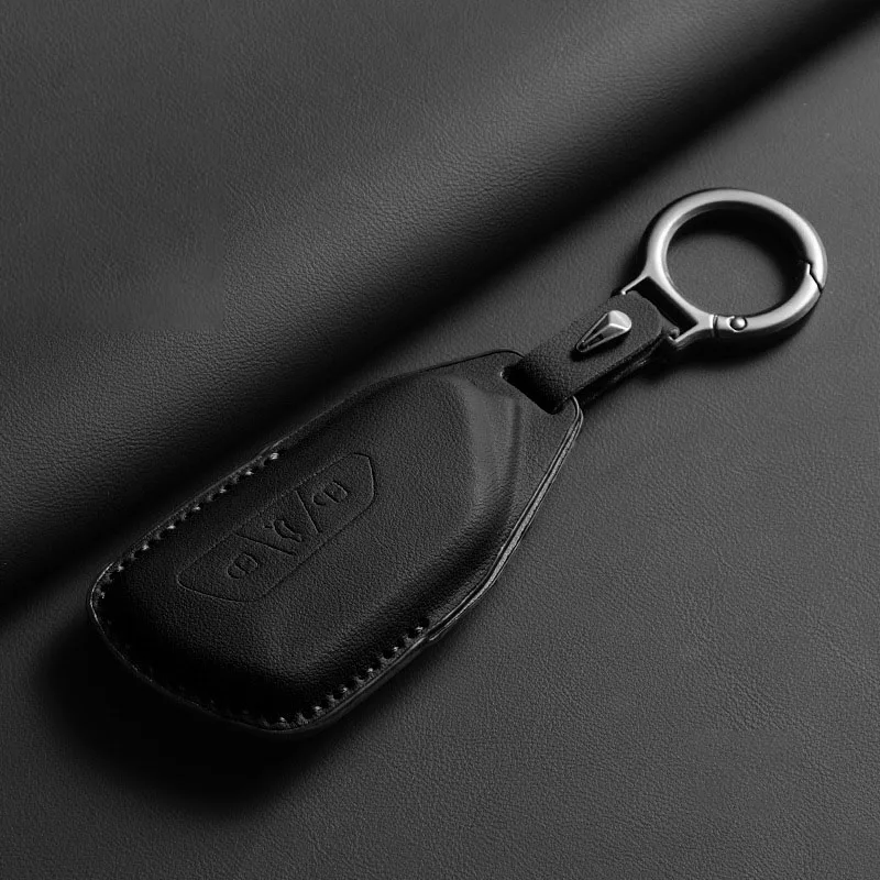 Leather Car Key Case for VW Volkswagen Golf 8 MK8 ID.3 ID.4 Cupra SEAT Leon MK4 Formentor Tarraco Skoda Octavia A8 Accessories