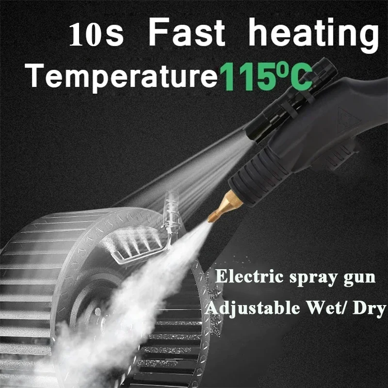 Electric Steam Cleaner 3000W Pressure Washer High Temperature Sterilization Air Conditioning Kitchen Hood Car Cleaning Machine