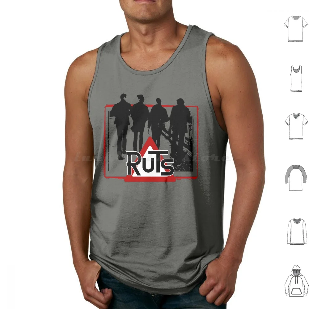 The Ruts-In A Rut-Punk-Ruts تانك القمم سترة بلا أكمام ذبح والكلاب الديك سبارير التفريغ فاسق 80s أوي Subhumans The