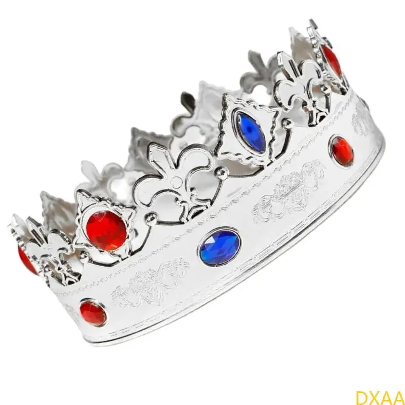 

DXAA King Crown Hat Birthday King Crown Hat King Costume Accessory For Adult Children Halloween Masquerades Birthday Parties