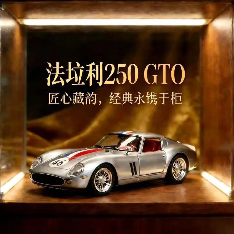 1:24 Ferrari 250 GTO Diecast Alloy Classic Car Model for Collectors Hobby Display Desktop Decoration Ornament Kids Toy Gift