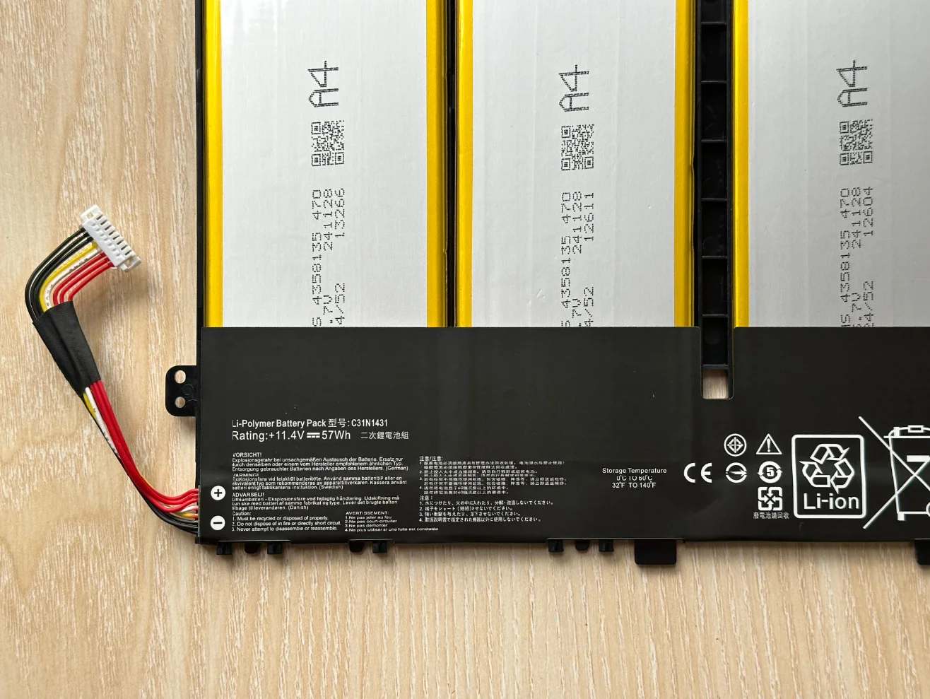 11.4V 57Wh New Laptop Battery C31N1431 for ASUS EeeBook R416N R416S E403S E403SA E403NA E403N