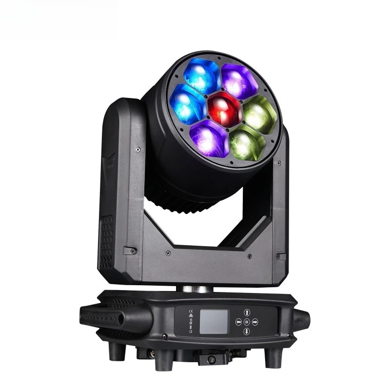 7 40W LED bee eye electric focusing dyeing lights concert wedding performance stage lights bar moving head lights