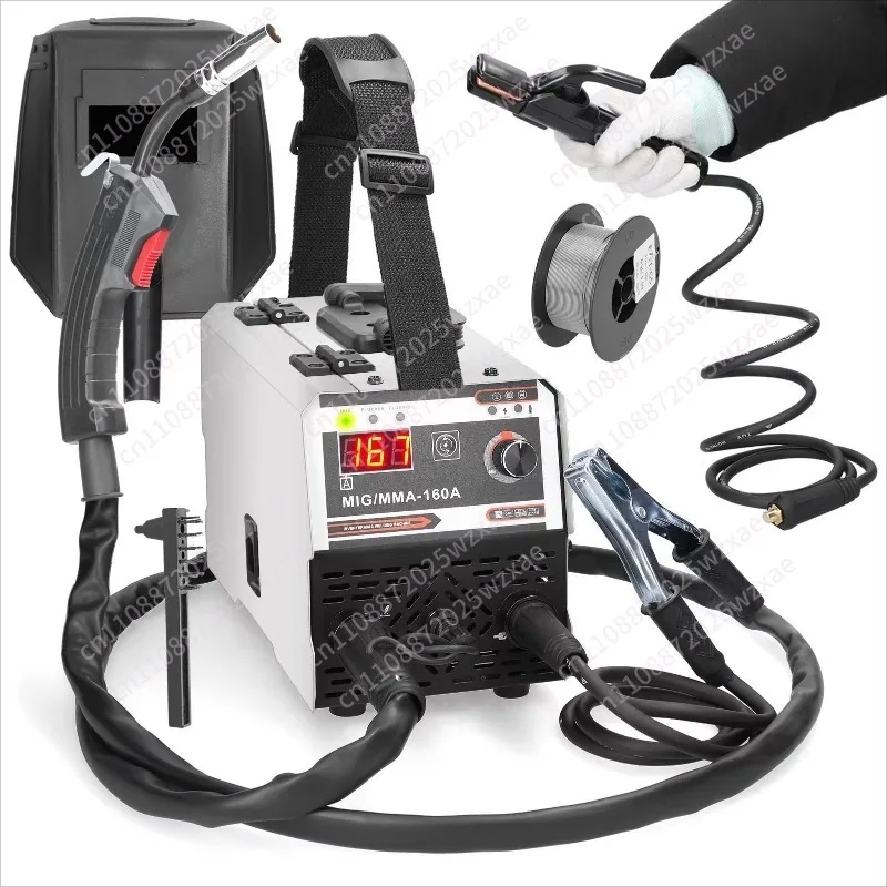 2026 120A European 220v with accessories 1kg airless two-guarantee welding machine MIG/MMA-160A electric welding machine