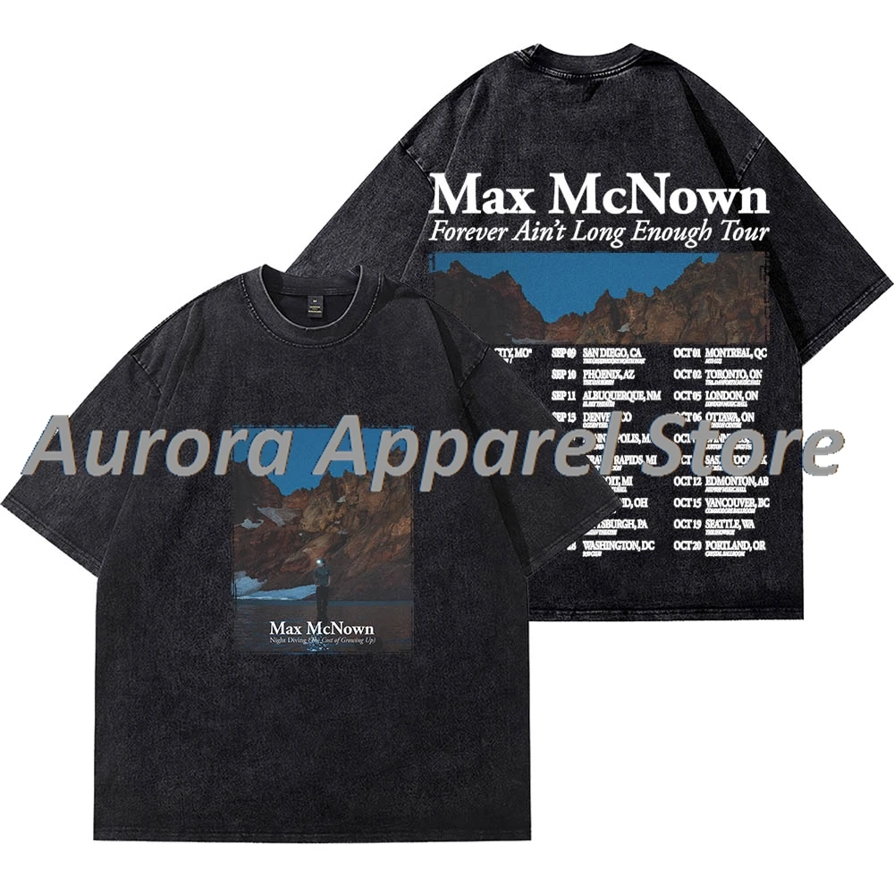 

Max McNown Forever Ain't Long Enough Tour Merch Винтажные стираемые футболки для женщин и мужчин модная хлопковая футболка с короткими рукавами