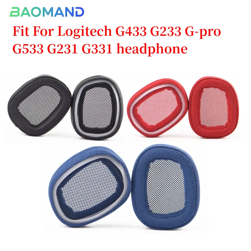 

Replacement Earpads for Logitech G433 G233 G-pro G533 G231 G331 Earmuffs Ultra-soft Sponge Cushion Cover Headphone