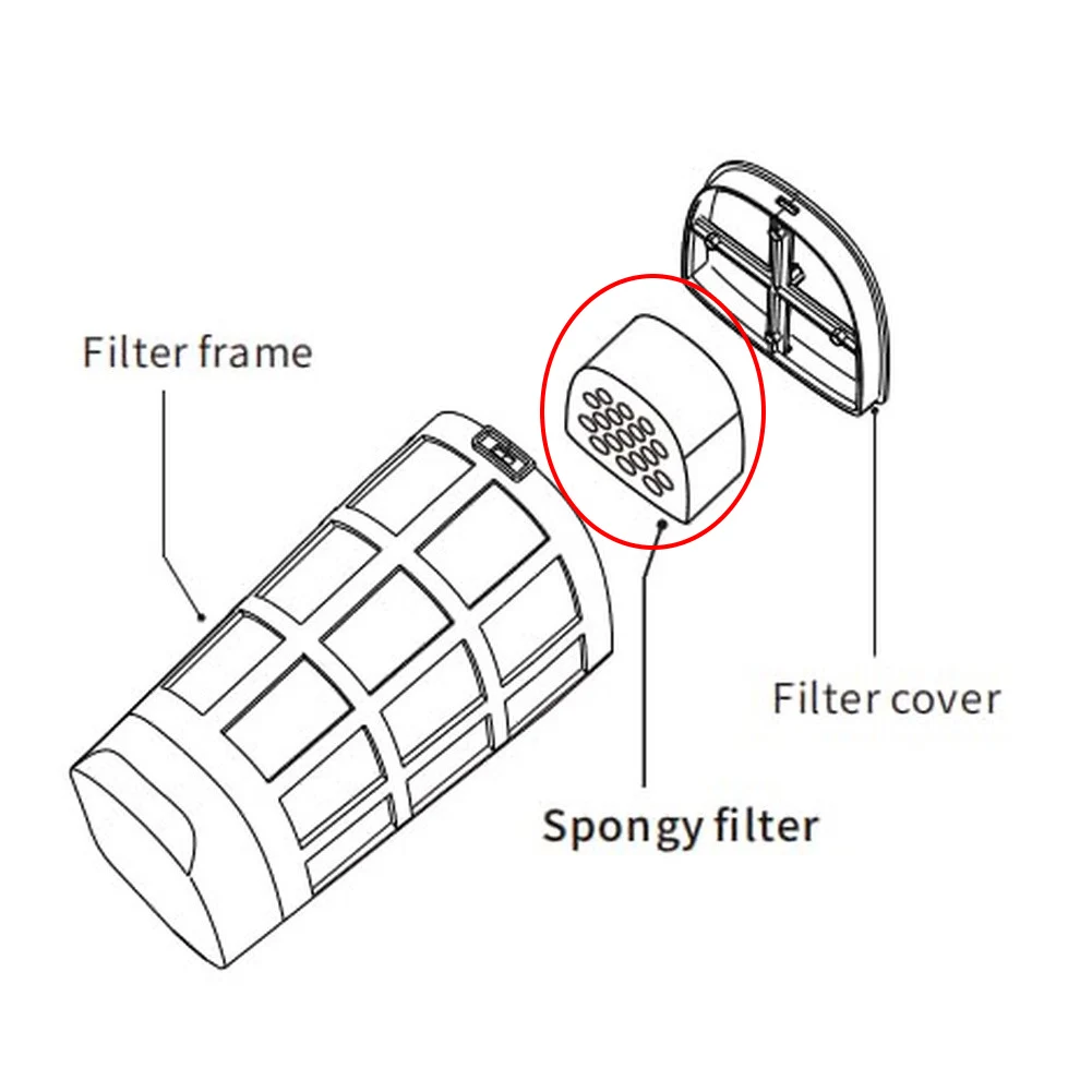 For PoolMr For Seahorse Vacuum Foam Replacement - Functional Design Focuses on Debris Removal Without Brand or Marketing Terms