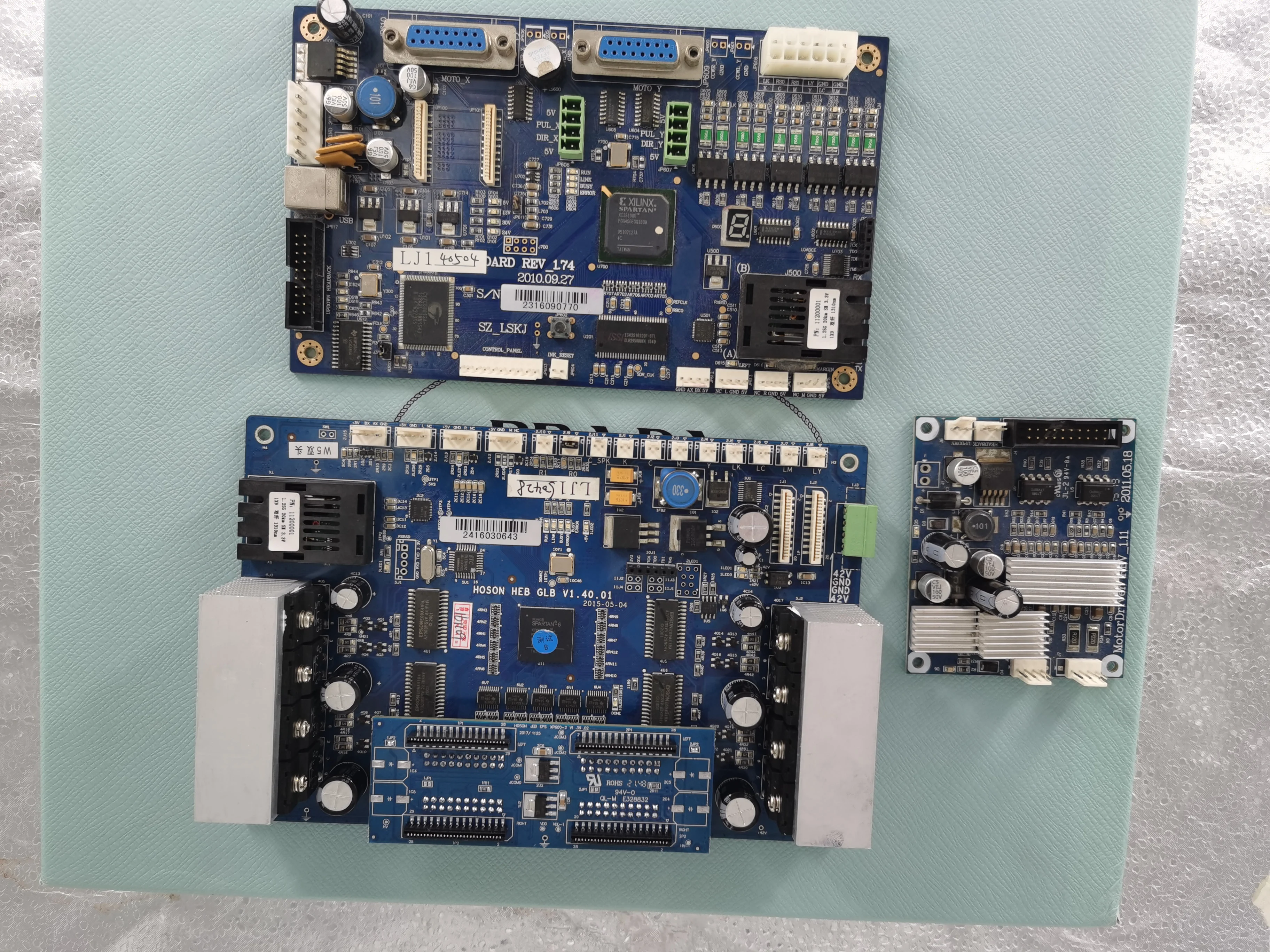 Free shipping Used xp600 board set (mainboard+head board+driver board) USB type  1.40.01version  no need printer dongle