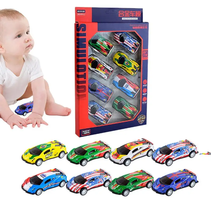 

Pull Back Race Cars Alloy Small Toy Cars Durable Kids Toys Impact-Resistant Pull Back Toys For Boys Girls Kids Aged 3