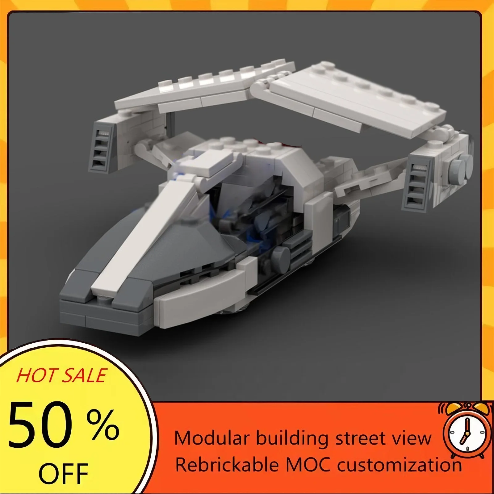 

194PCS Popular Space War Movie Model MOC Building Bricks Spaceship Modular Technology Gifts Holiday Assemble Children Toy Suit