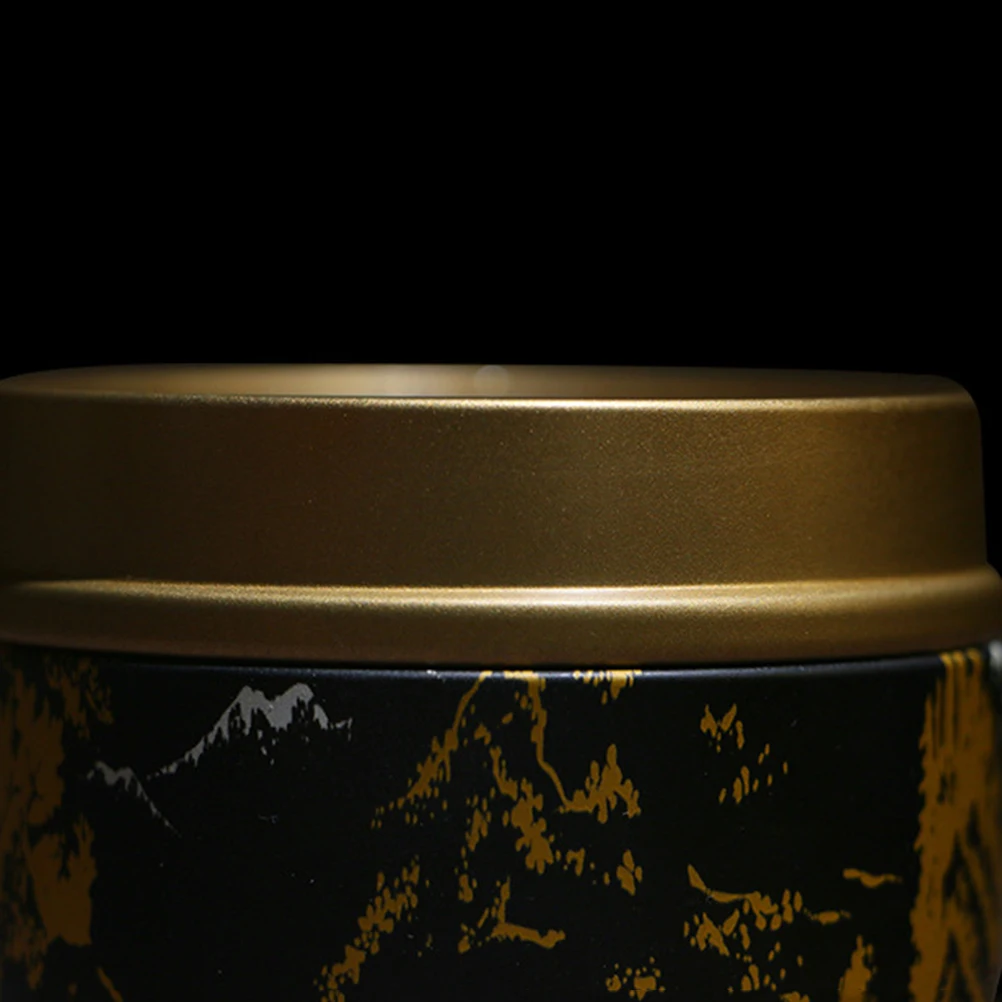

4pcs Sealed Tea Storage Jar Mini Round Tinplate Container Compact Freshness Keeper Lid Dry Leaves Travel Home Office Gift Can