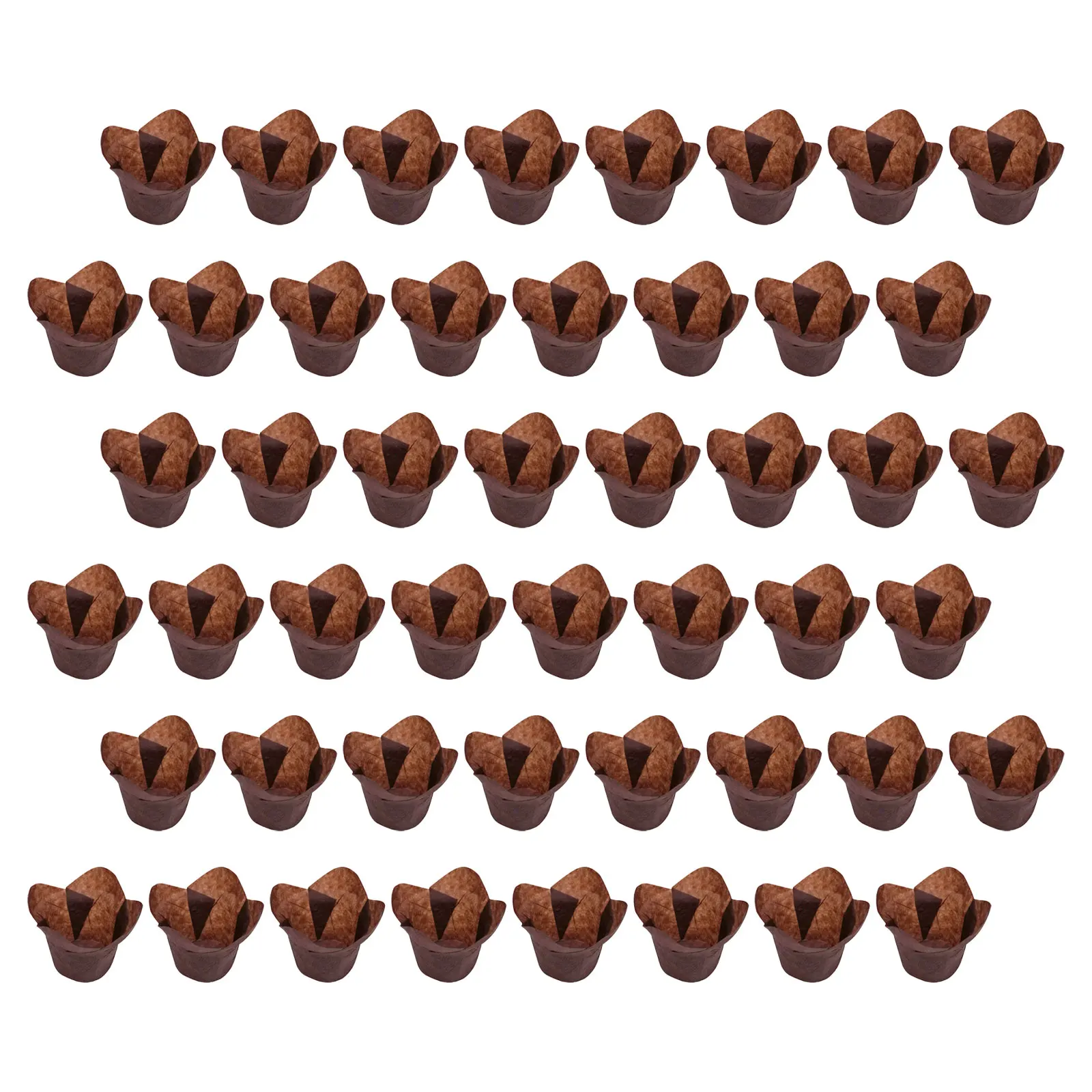 

200Pcs Greaseproof Muffin Liners Lotus Style Baking Cups for Cupcakes Desserts Party Baking Wrappers Muffin Papers