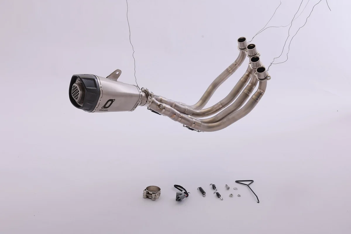 

Exhaust System Motorcycle ZX4RR Exhaust Escape for KAWASAKI Ninja ZX-4RR Exhaust Muffler Pipe Steel Titanium