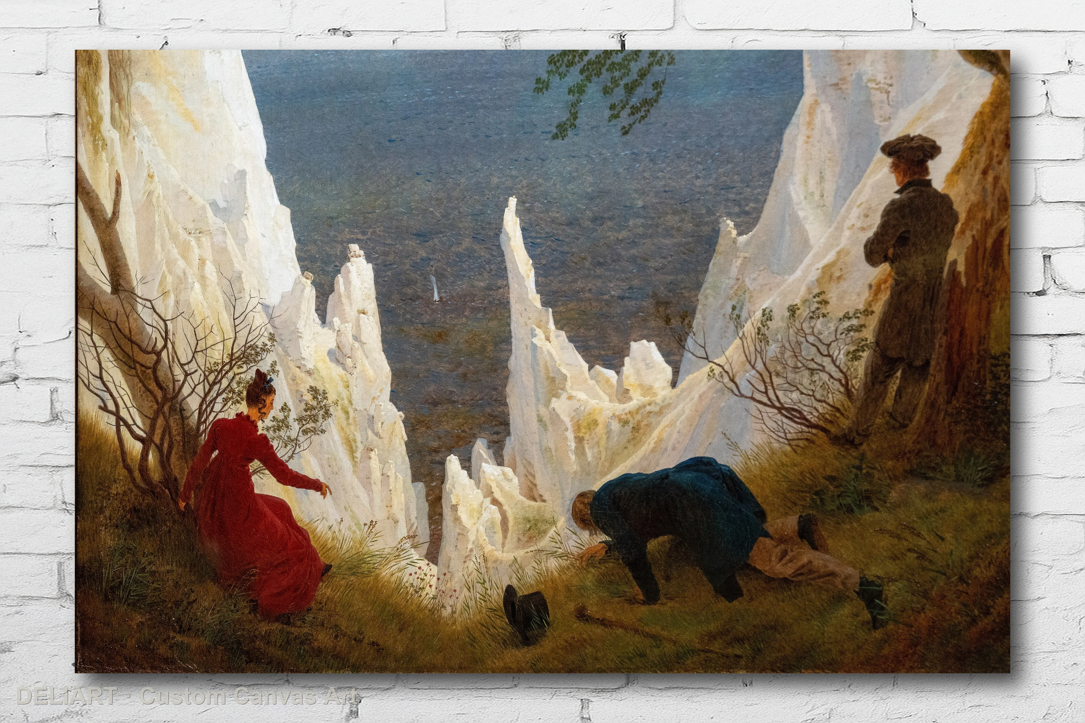 

Romantic Sublime Landscape by Caspar David Friedrich - Fine Art Canvas Wall Art Poster Print Vintage Home Decor Unframed