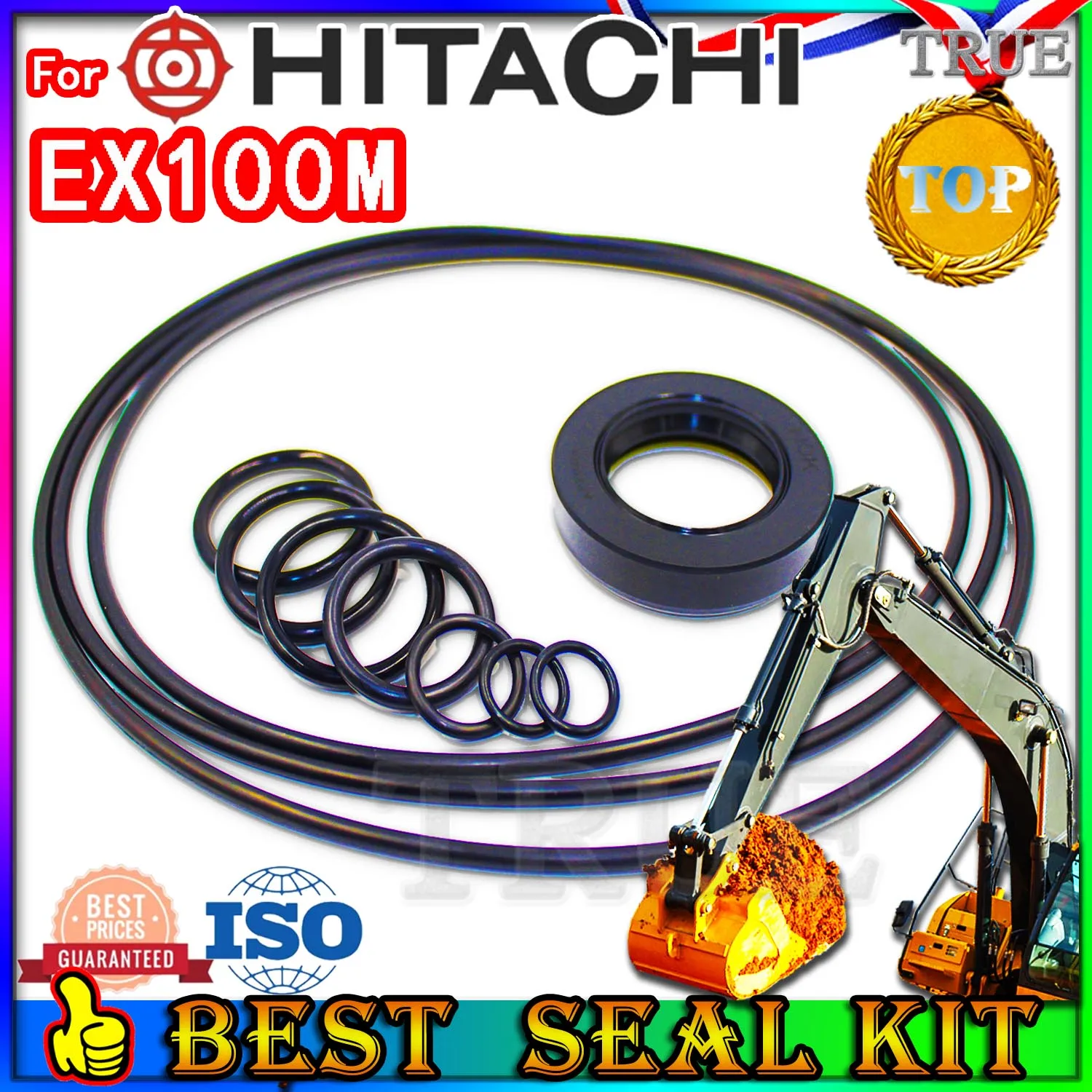 For Hitachi EX100M Oil Seal Repair Kit Boom Arm Bucket Excavator Hydraulic Cylinder Hit TRAVEL Joystick Engine O-ring Pump Swing