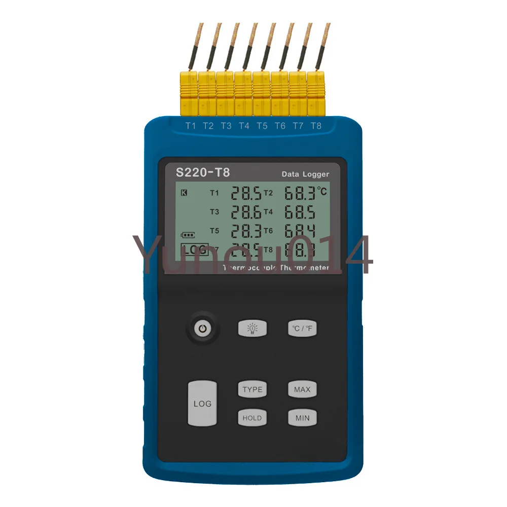 S220-T8 Multi 8 Channels Thermocouple Temperature Data Logger