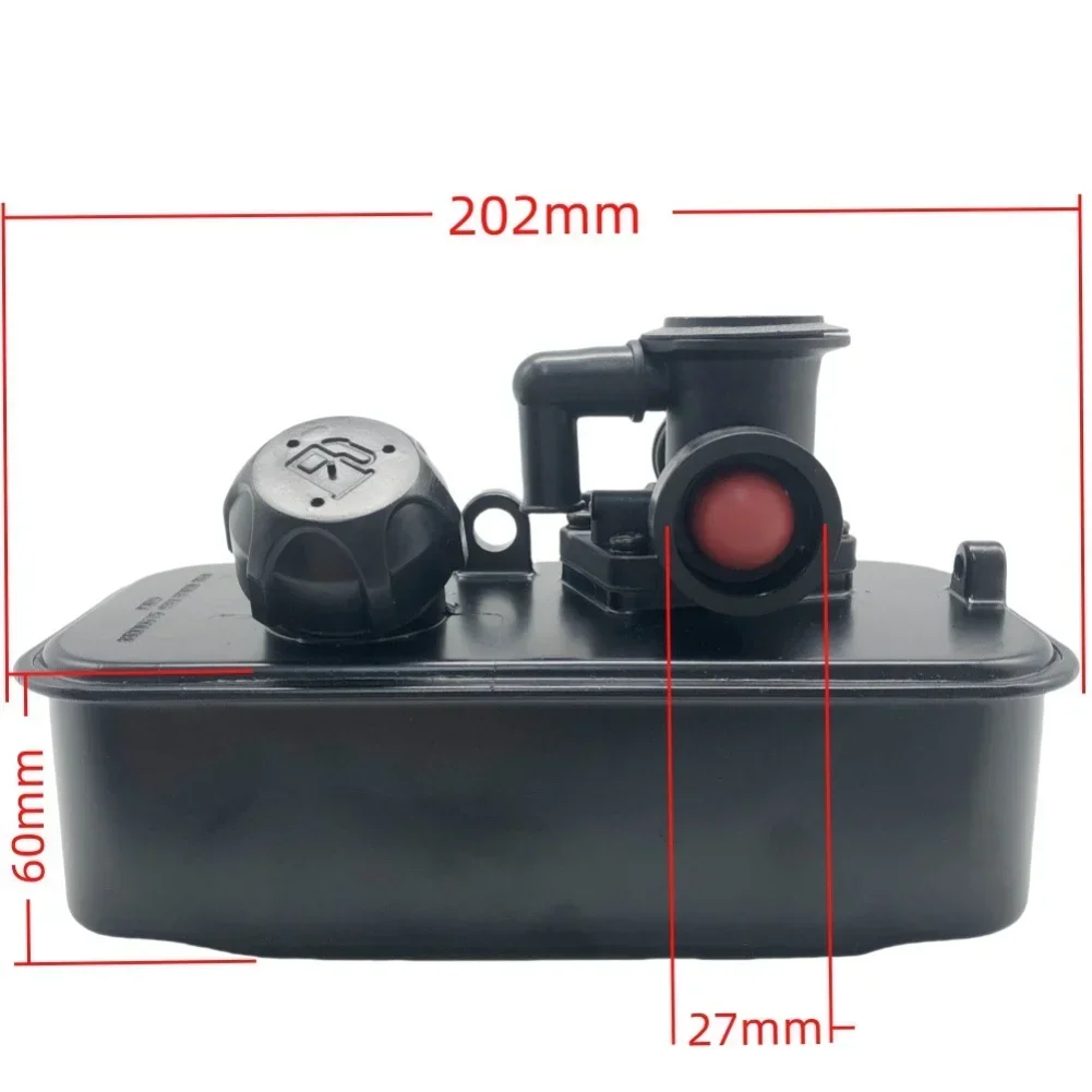 Small Engine Parts Carburetor Fuel Tank Plastic Fuel Tank Secure Fuel Cap Gasket Set Included Easy Install Lawnmower Parts