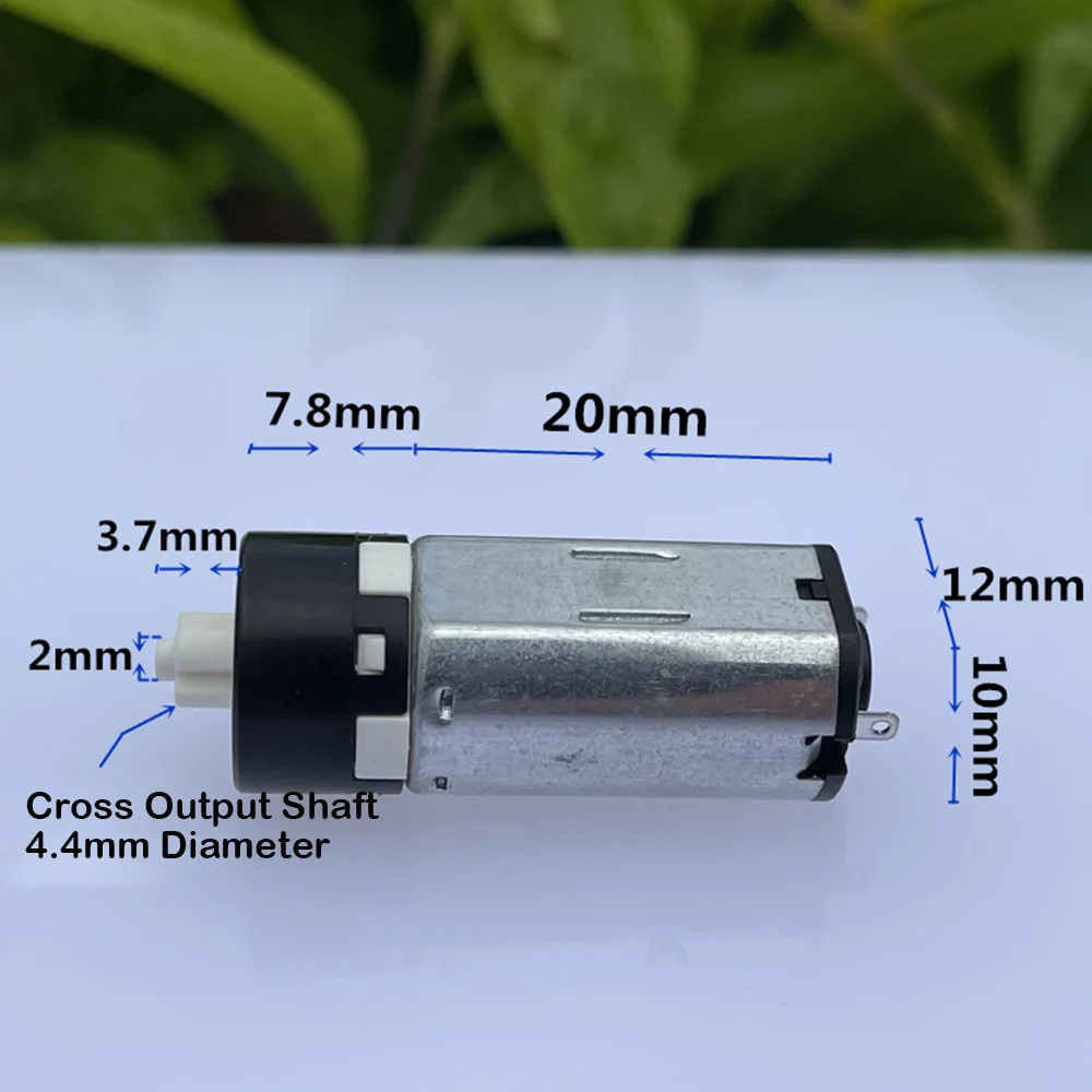 DC 1.5V 3.7V 5V Micro 12MM N30 Gear Motor 42RPM-128RPM Mini Precision Planetary Gear Reducer Motor for Electronic Smart Lock