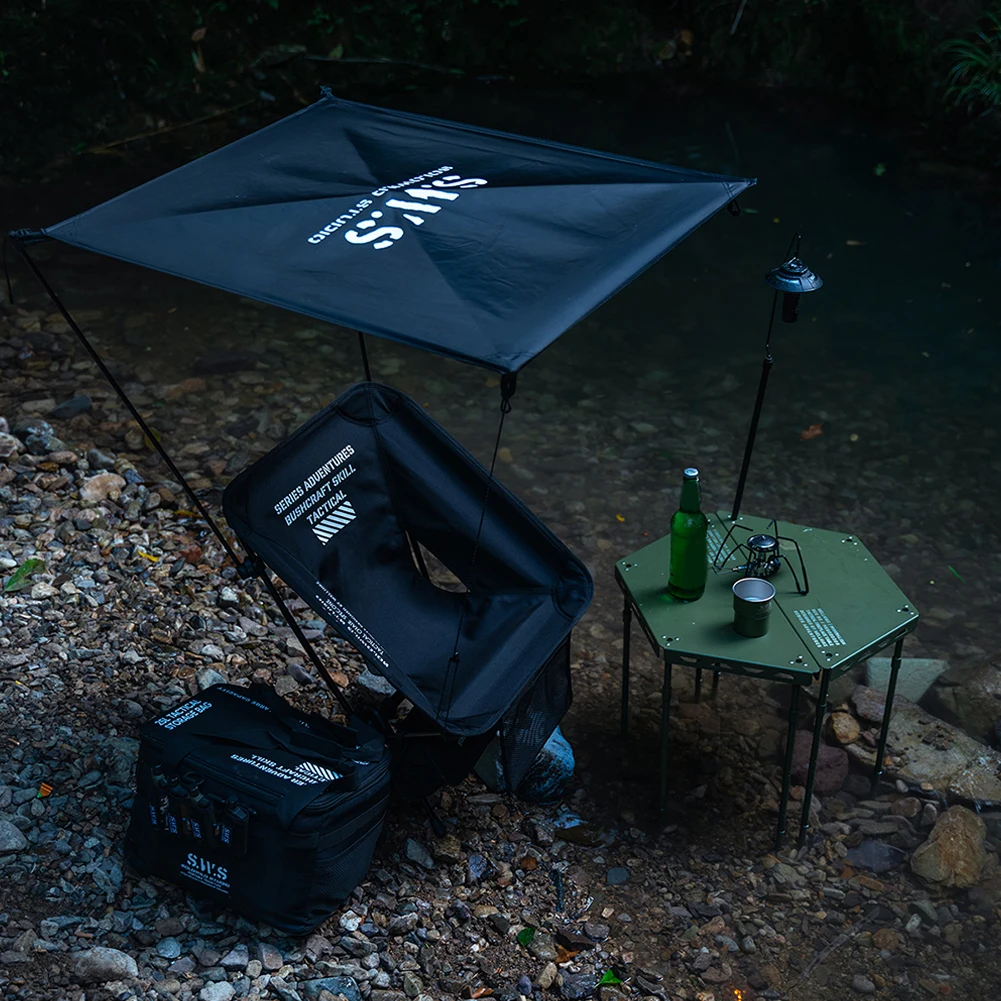 كرسي القمر ظلة الأشعة فوق البنفسجية حماية في الهواء الطلق كرسي القمر المظلة مقاوم للماء التخييم مظلة قابلة للطي لكرسي القمر هيلينوكس