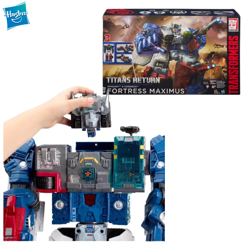 New Original Hasbro Transformers Titans Return IDW Fortress Maximus Action Figure Toy Kids
