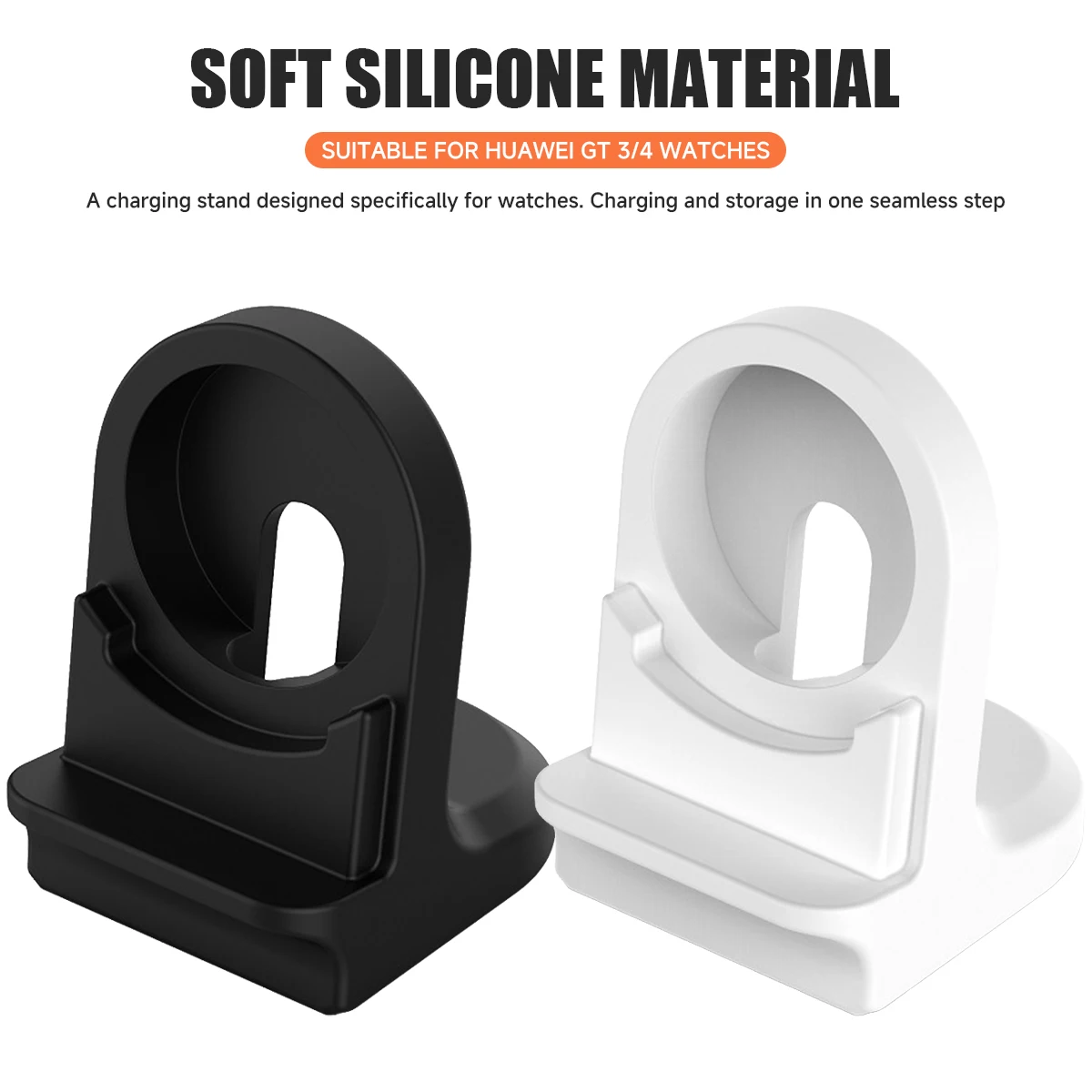 Silikon-Dock-Ladestation USB-Kabelhalter für Huawei Watch GT 5/4/3/Ultimate/Buds/Runner/GT2 Pro GT3 SE GT5 42mm GT4 46mm 41mm