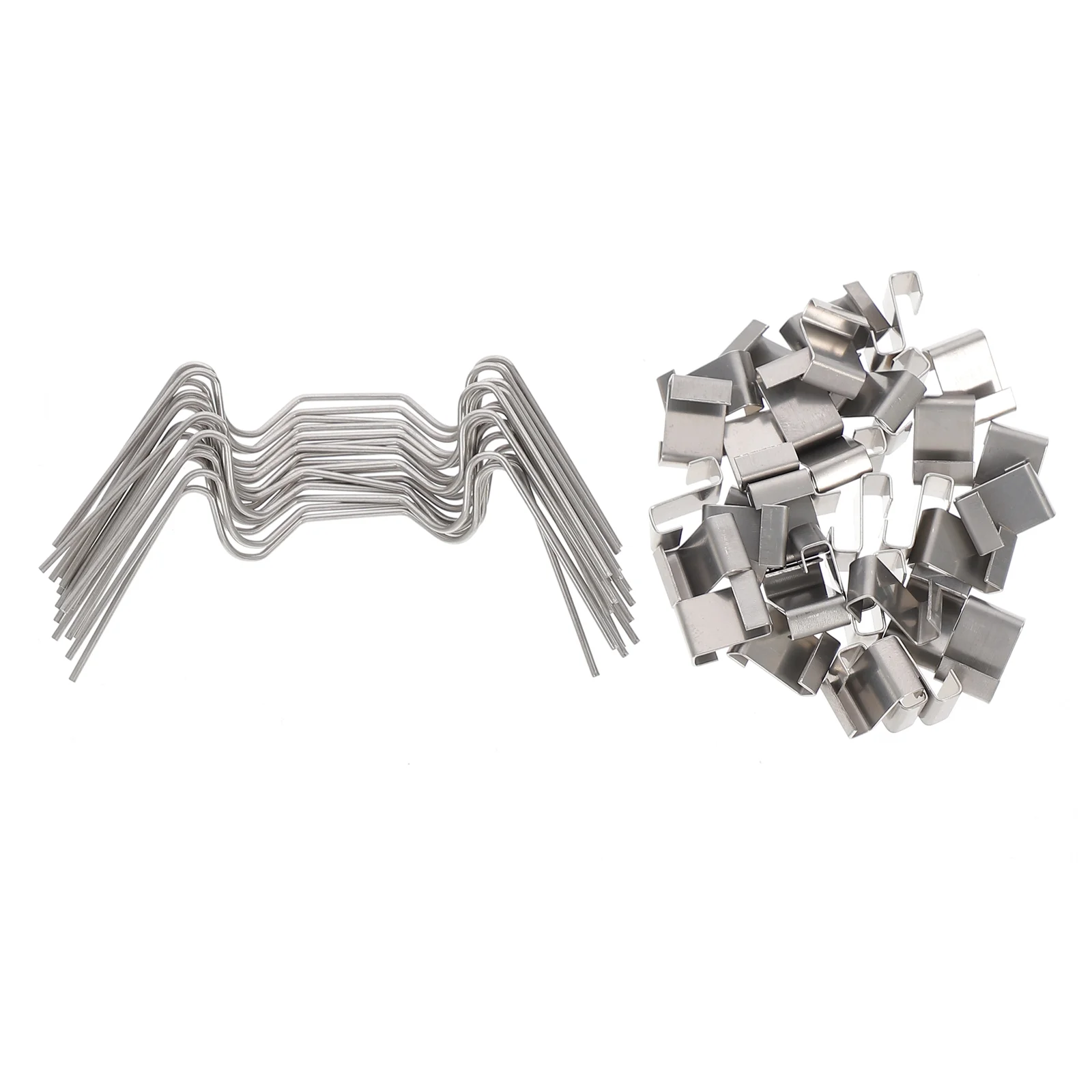 

100 Pcs Greenhouse Glass Clamps Accessories Glazing Overlap Clip Mix Clips Pane Fixing Stainless Steel