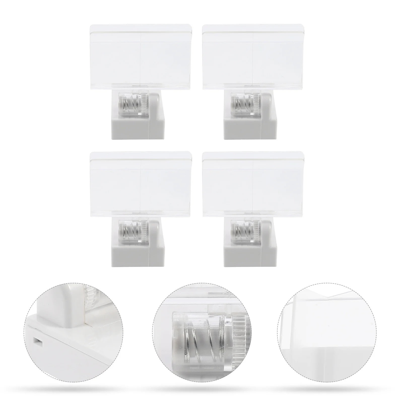 

4Pcs Magnet Clip Price Tag Clamp Label Holder Advertising Display Stand for Shop Supermarket Price Tag Display Holder