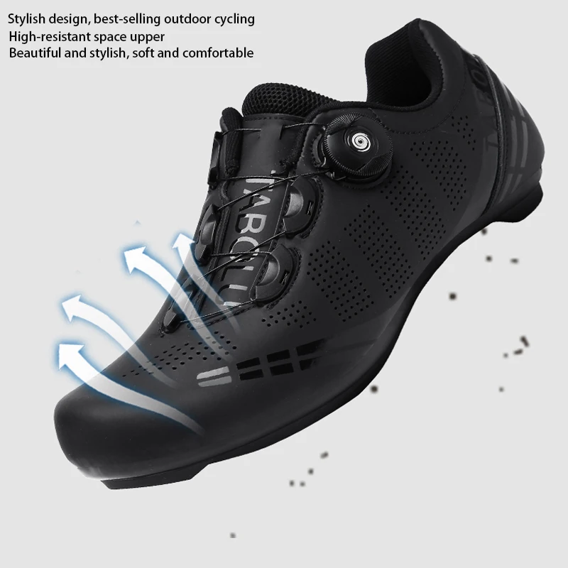 LiXingMing Cycling Shoes Road Bike Men Racing Contest Self-Locking Speed Bicycle Sneakers Women Spd Cleats Cycling Footwear