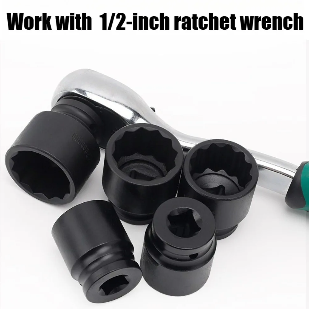 8-46mm 1/2" Dr. Hochleistungs-Schlagschraubersatz 12-Punkt Metrisch CR-MO 1/2-Zoll Antrieb Spindelachsen-Mutter Schlagschraubersatz – Detail 7