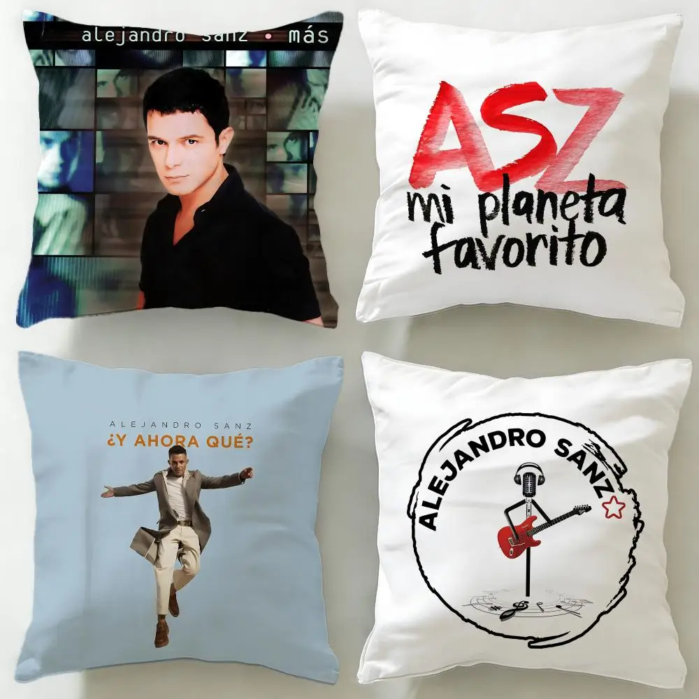 Celebrity Alejandro Sanz Cushion Cover Soft & Easy-Wash Pillow Case – Versatile for Couch, Bed, Travel and Office